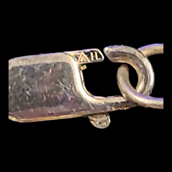 Aluma Golden Baroque Pearls Sterling Silver 925 Necklace 20" Signed‎ AIL - Picture 3 of 9